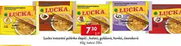 Qanto Lucka instantní polévka slepičí, kuřecí, gulášová, hovězí, česneková nabídka