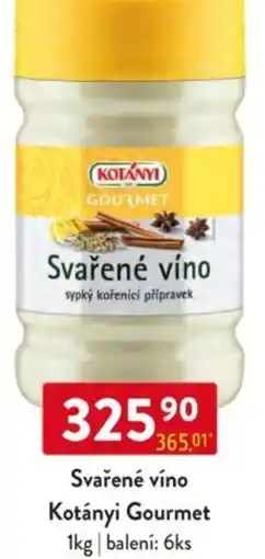 Qanto Svařené víno Kotányi Gourmet nabídka