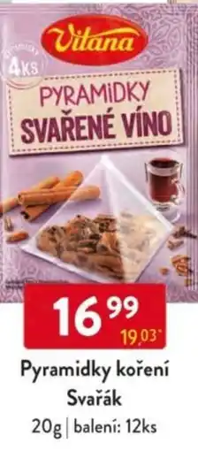 Qanto Vitana Pyramidky koření Svařák nabídka