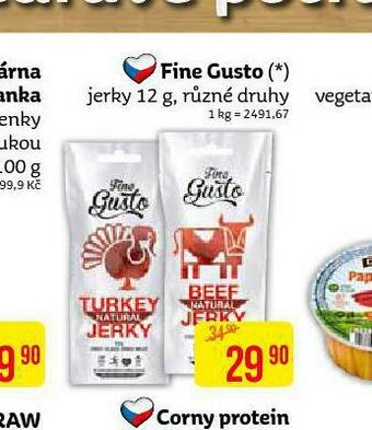 Teta Fine gusto jerky nabídka