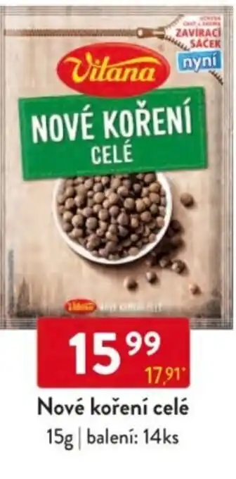 Qanto Vitana Nové koření celé nabídka