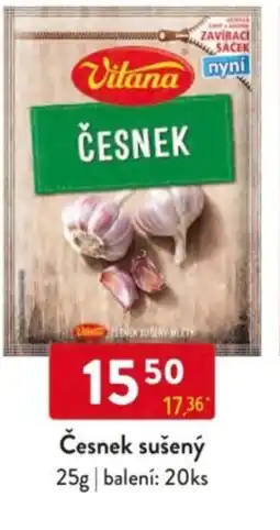 Qanto Vitana Česnek sušený nabídka