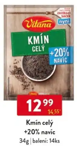 Qanto Vitana Kmín celý +20% navíc nabídka