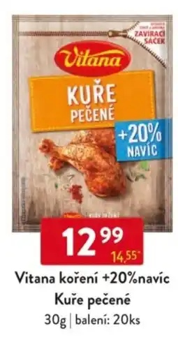 Qanto Vitana koření +20% navíc Kuře pečené nabídka