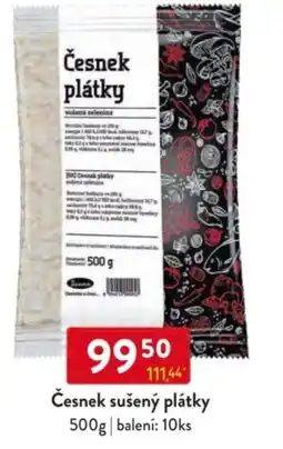 Qanto Česnek sušený plátky nabídka