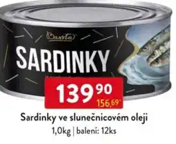 Qanto Sardinky ve slunečnicovém olej nabídka