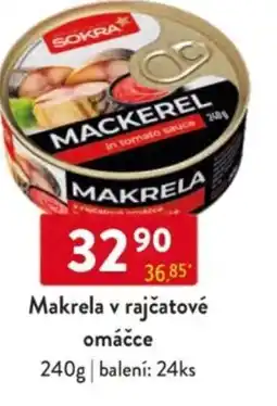 Qanto Sokra Makrela v rajčatové omáčce nabídka