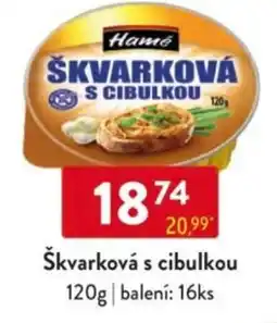Qanto Hame Škvarková s cibulkou nabídka
