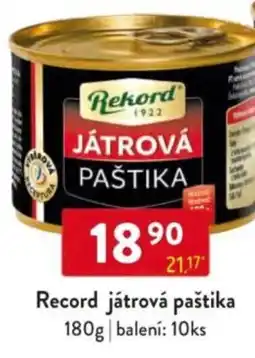 Qanto Record játrová paštika nabídka