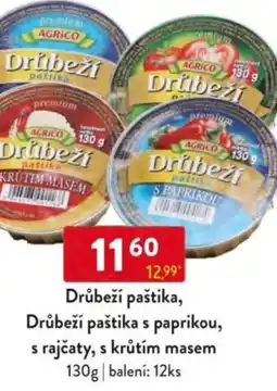 Qanto Drůbeží paštika s paprikou, s rajčaty, s krůtím masem nabídka