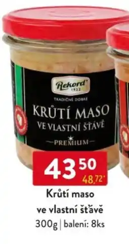 Qanto Krůtí maso ve vlastní šťávě nabídka