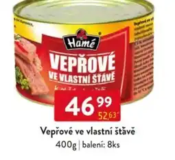 Qanto Hamé Vepřové ve vlastní štǎvě nabídka