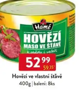 Qanto Hamé Hovězí ve vlastní štǎvě nabídka
