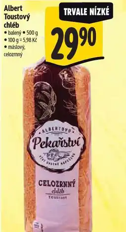 Albert Toustový chléb nabídka