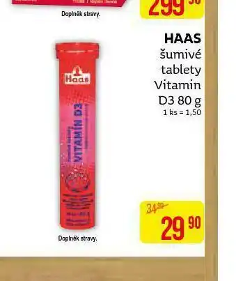 Teta Haas šumivé tablety nabídka