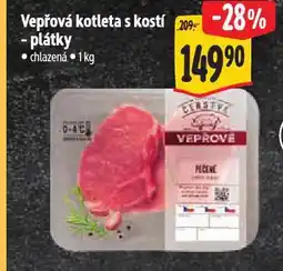 Albert Vepřová kotleta s kostí nabídka