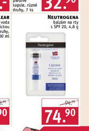 Rossmann Neutrogena balzám na rty nabídka