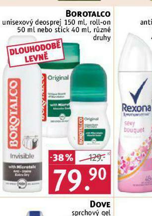 Rossmann Borotalco unisexový deosprej nabídka