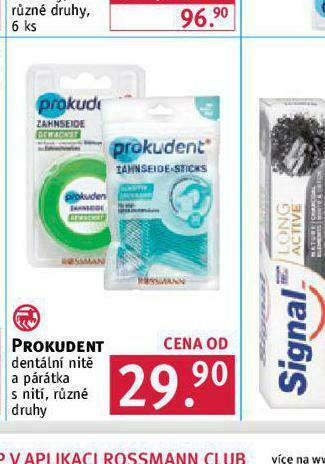 Rossmann Prokudent dentální nitě a párátka nabídka