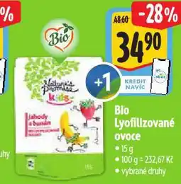 Albert Bio lyofilizované ovoce nabídka