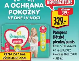Albert Pampers dětské plenky nabídka