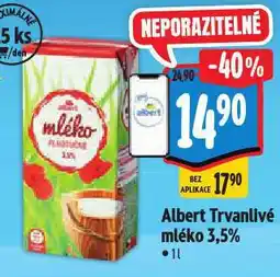 Albert Trvanlivé mléko nabídka