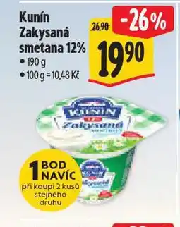 Albert Kunín zakysaná smetana nabídka