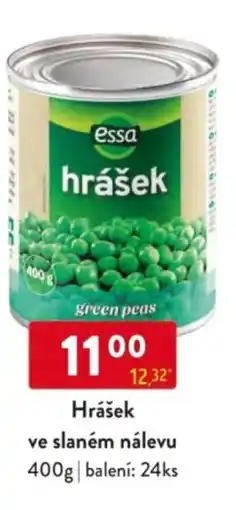 Qanto Essa Hrášek ve slaném nálevu nabídka