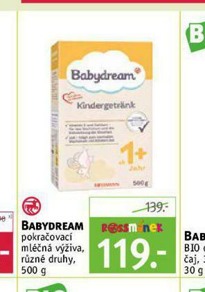 Rossmann Babydream pokračovací mléčná výživa nabídka