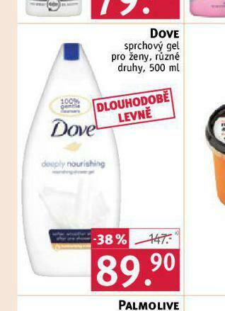 Rossmann Dove sprchový gel nabídka