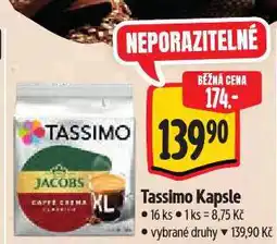 Albert Tassimo kávové kapsle nabídka