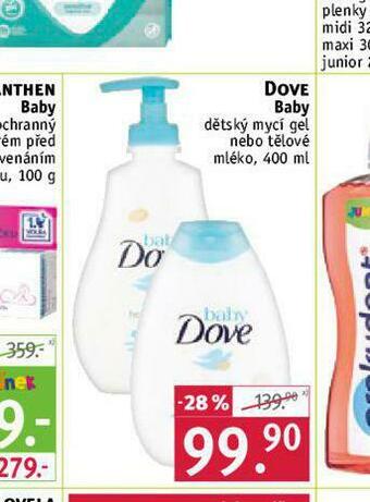 Rossmann Dove baby dětský mycí gel nabídka