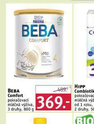 Rossmann Beba comfort mléčná výživa nabídka