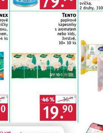 Rossmann Tento papírové kapesníky nabídka