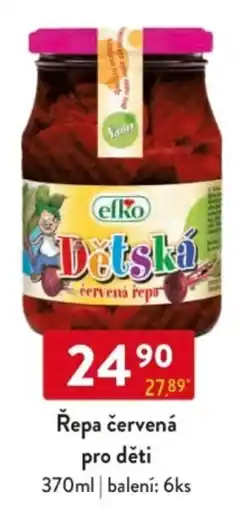 Qanto Efko Řepa červená pro děti nabídka