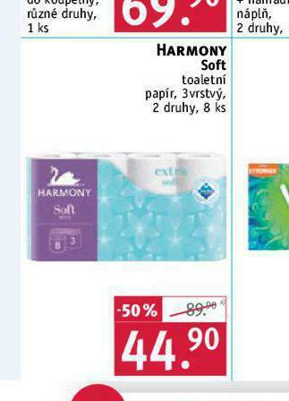Rossmann Harmony soft toaletní papír nabídka
