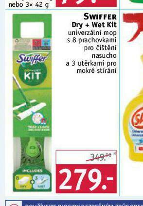 Rossmann Swiffer dry + wet kit nabídka