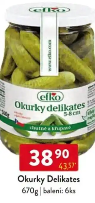 Qanto Efko Okurky Delikates nabídka