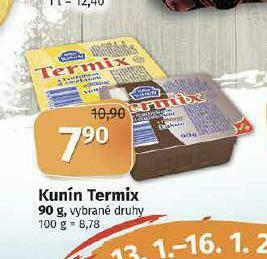 Terno Kunín termix nabídka