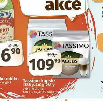 Terno Tassimo kávové kapsle nabídka