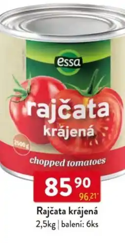 Qanto Essa Rajčata krájená nabídka