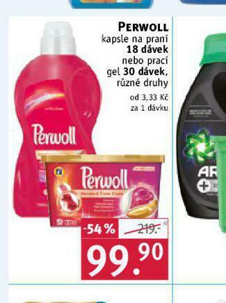 Rossmann Perwoll kapsle na praní nabídka