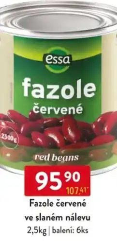 Qanto Essa Fazole červené ve slaném nálevu nabídka