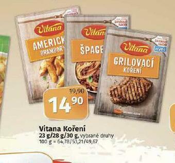 Terno Vitana koření nabídka
