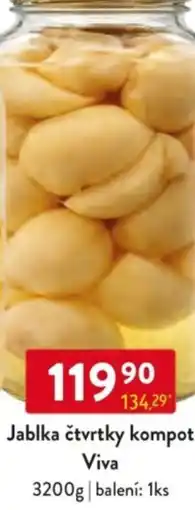 Qanto Jablka čtvrtky kompot Viva nabídka