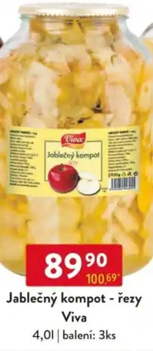 Qanto Jablečný kompot - řezy Viva nabídka
