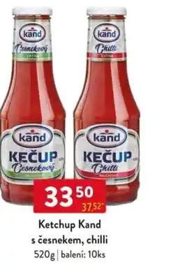 Qanto Ketchup Kand s česnekem, chilli nabídka