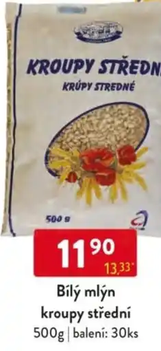 Qanto Bílý mlýn kroupy střední nabídka