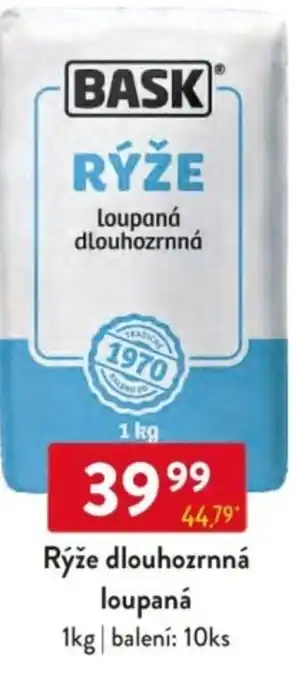Qanto Bask Rýže dlouhozrnná loupaná nabídka