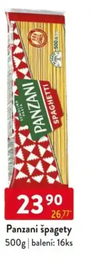 Qanto Panzani špagety nabídka
